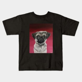 Pug Puppy Portrait Kids T-Shirt